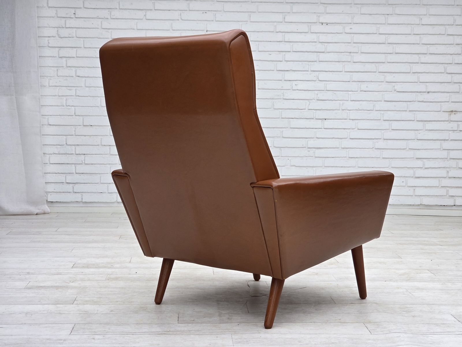 1970s, Danish Highback Armchair By Vejen Polstermøbelfabrik, Original Condition. photo furniture