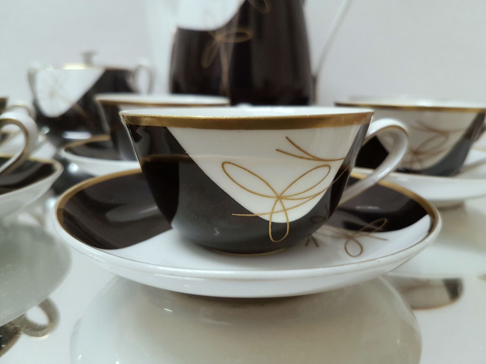 Coffee Set "Black & White " / Moritz&Zdekauer Jaroslav Ježek photo for sale