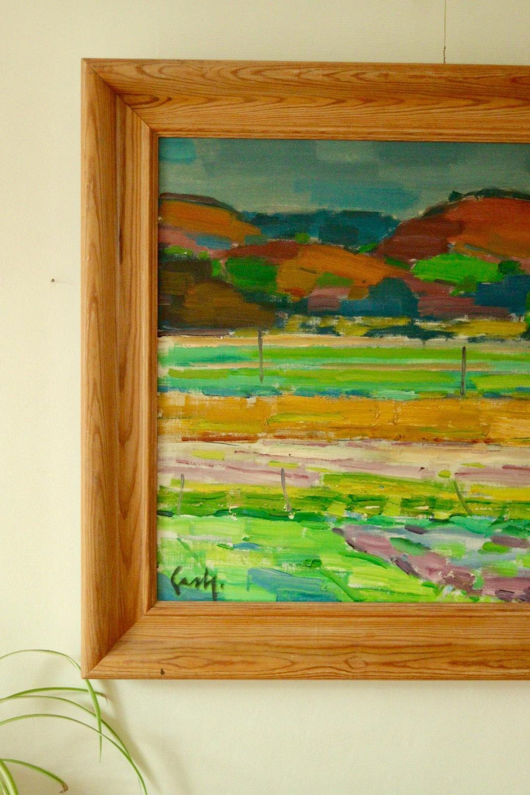 Original Mid Century Swedish Oil On Canvas – By Gerhard Lundberg (1905–1980) – Vintage & Framed, 63.5 X 74.5 Cm (25 X 29.3 In) photo Art