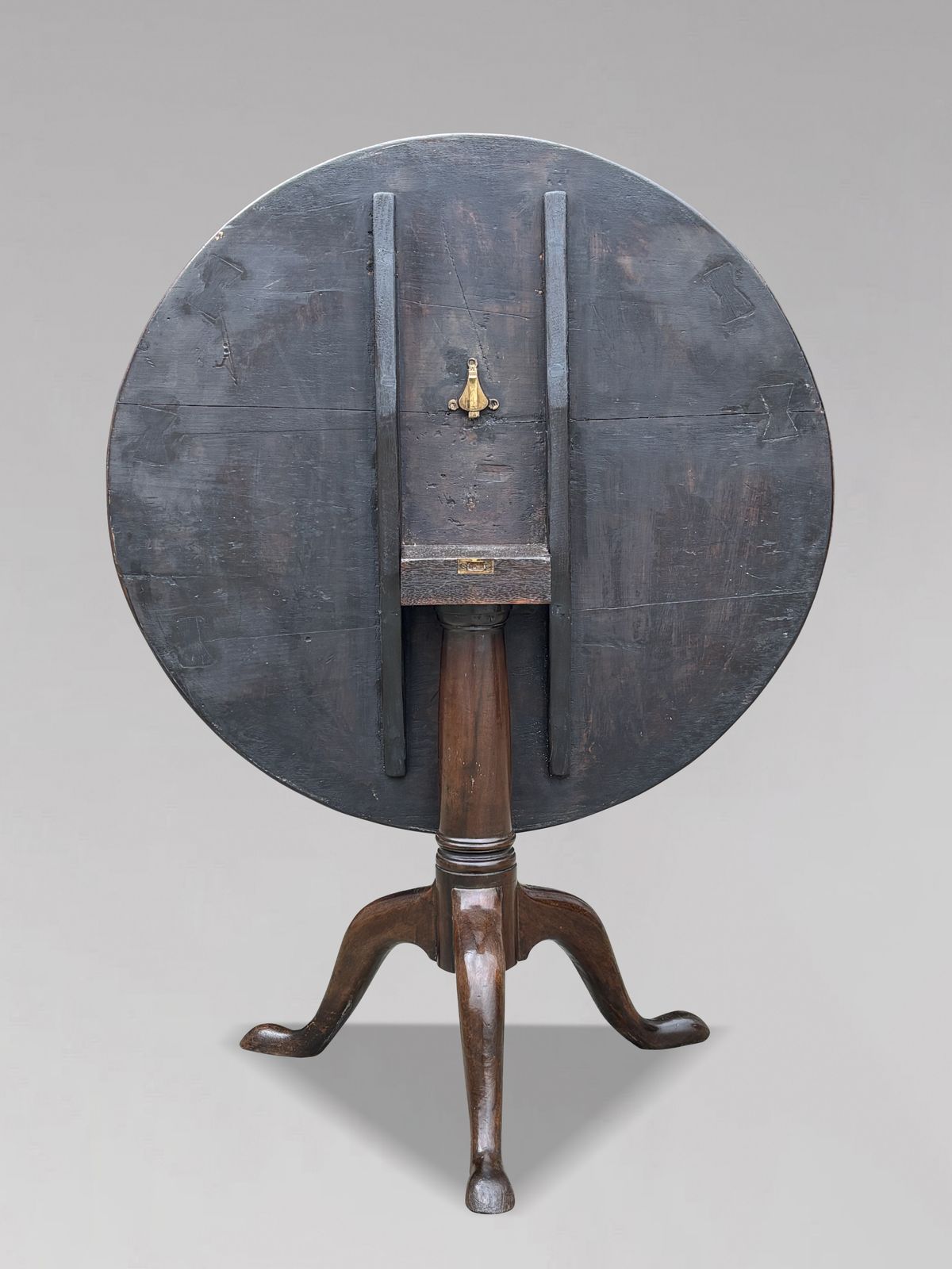 18th Century George III Period Mahogany Tilt Top Tripod Table photo for sale