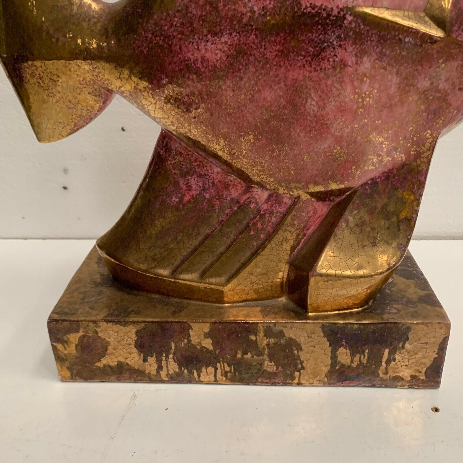 Cracked Ceramic Fish Edition Lehmarin Ceramist R Gonse 20th Century photo furniture