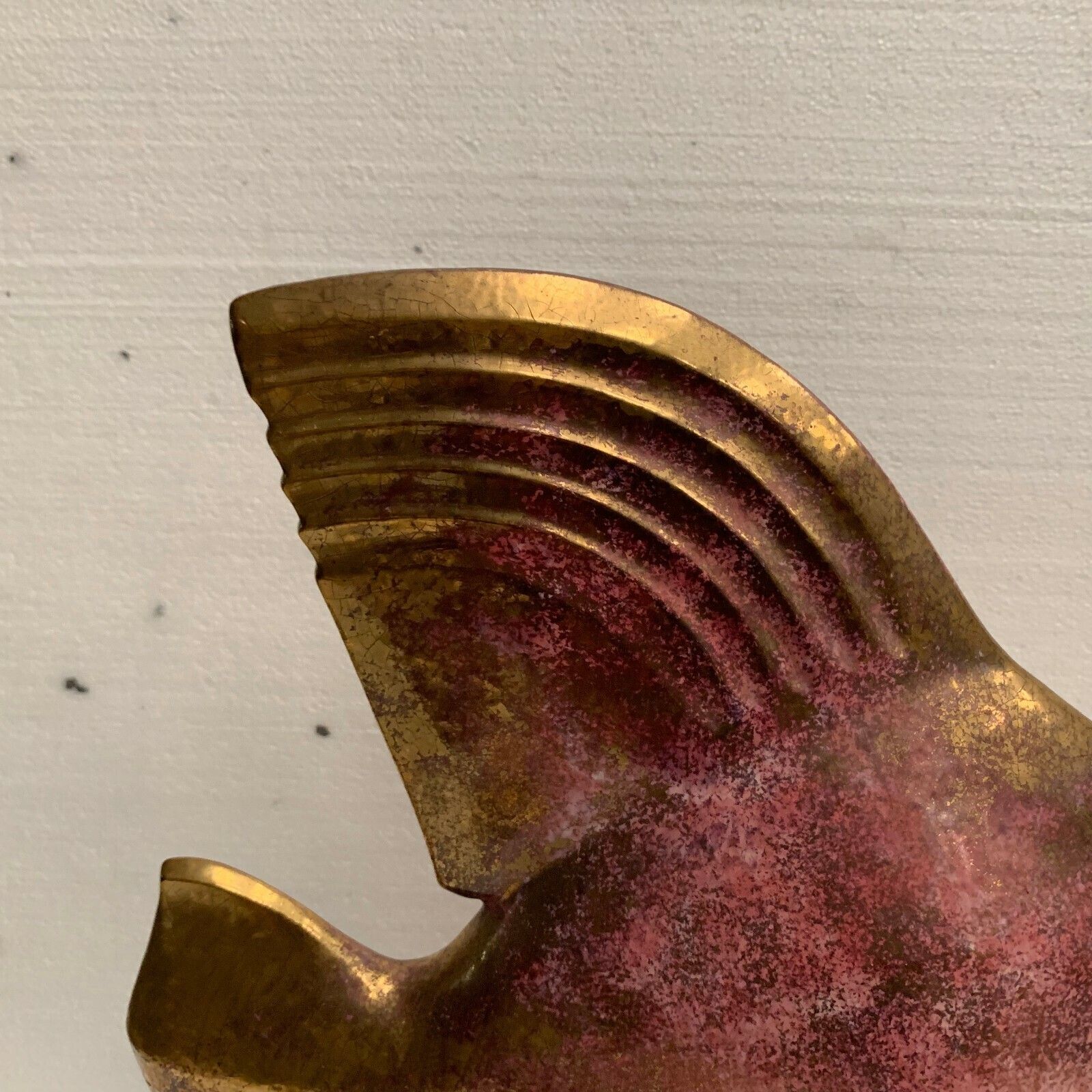 Cracked Ceramic Fish Edition Lehmarin Ceramist R Gonse 20th Century photo Art