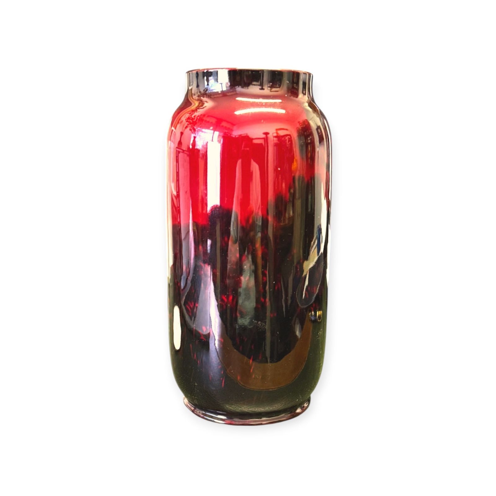 Royal Doulton Flambe Vase   Ploughman In A Field C1930 photo for sale