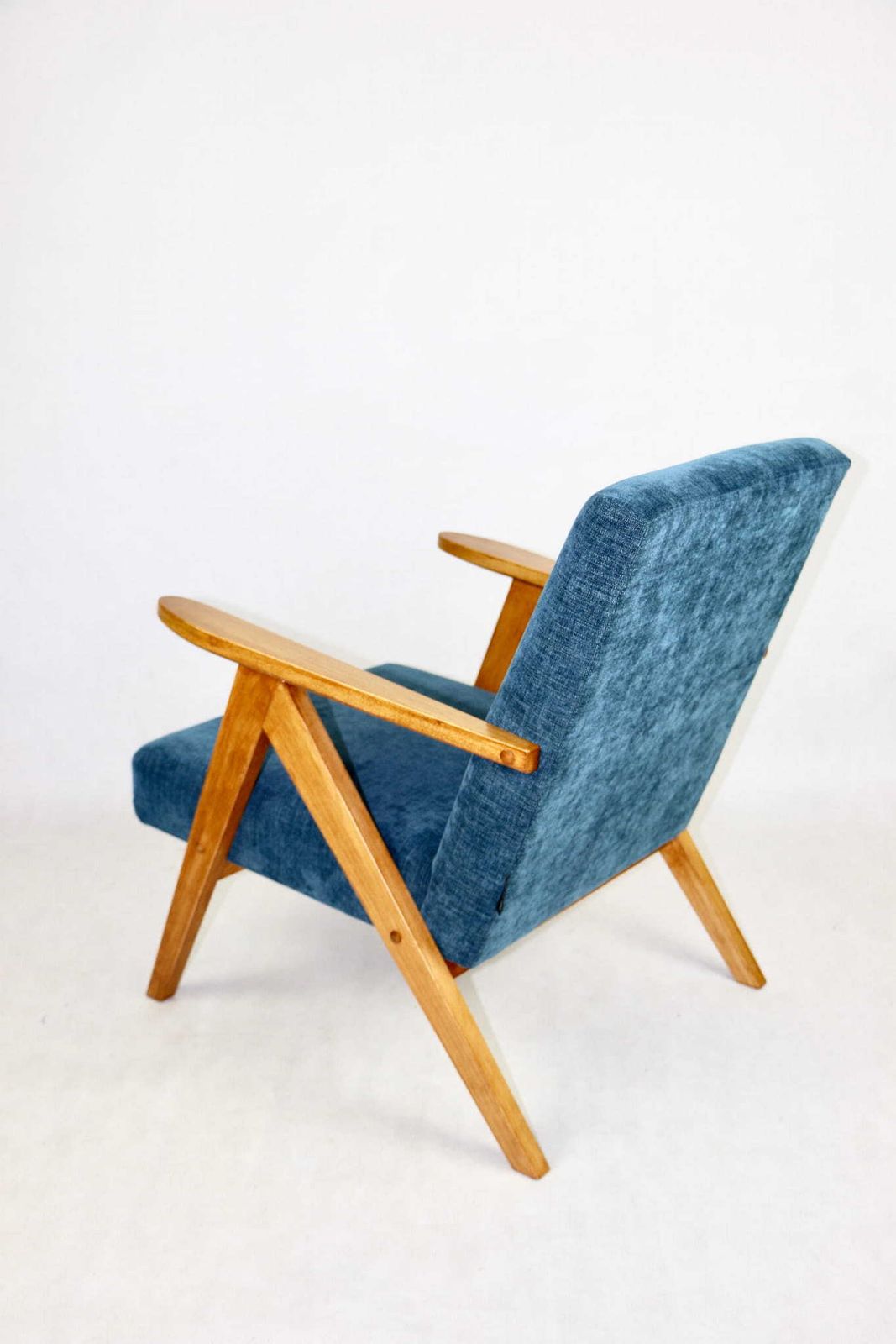 Armchair B 310 Var Blue Navy Structured photo 357.0