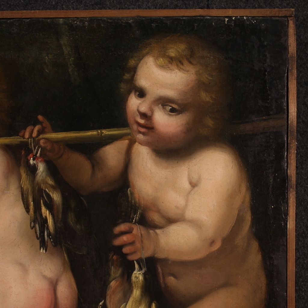 photo buy 17th Century Rudolphine School Painting, Cherub Games