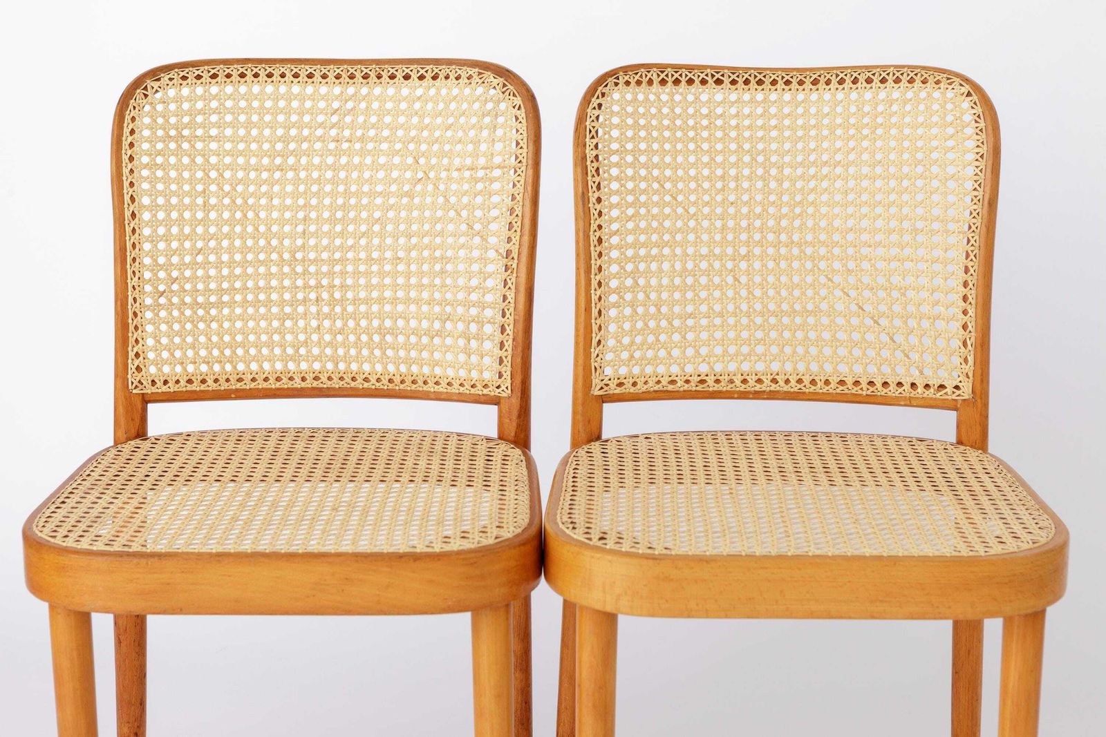 photo furniture Set Of 4 Restored Viennese Café Chairs – Early 20th Century, Hand Caned Seats