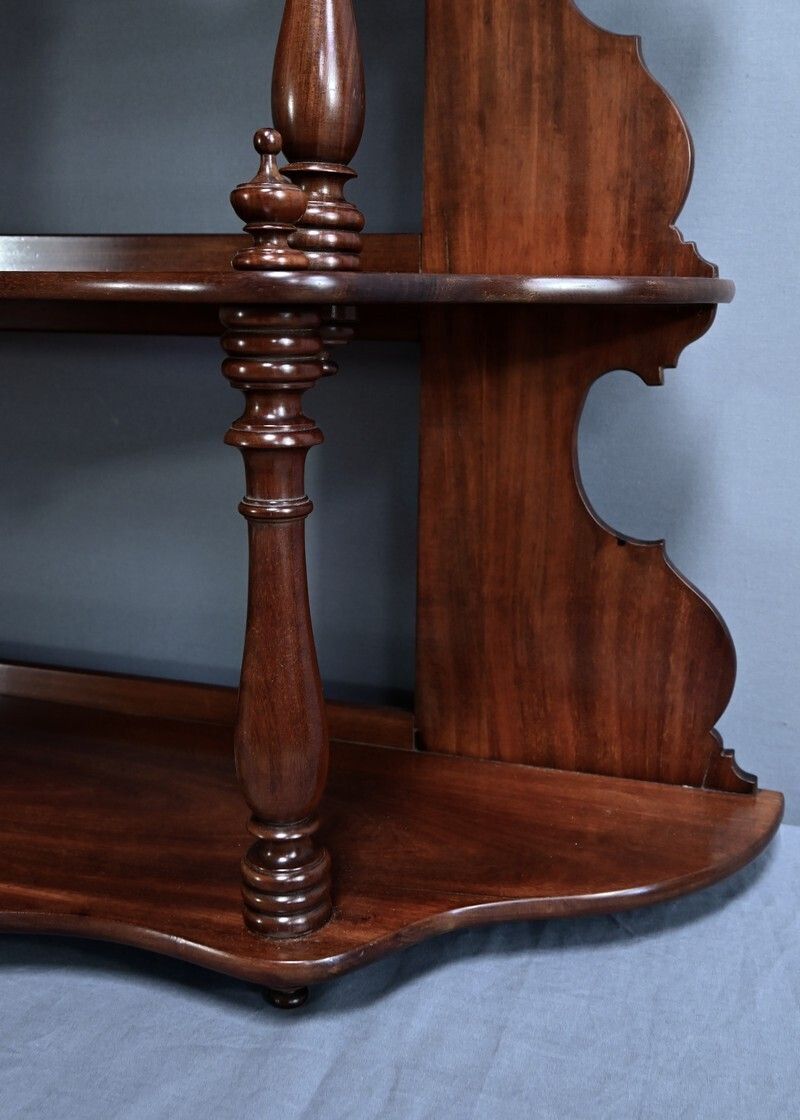photo for sale Mahogany Wall Shelf, Louis Philippe Period – Mid 19th Century
