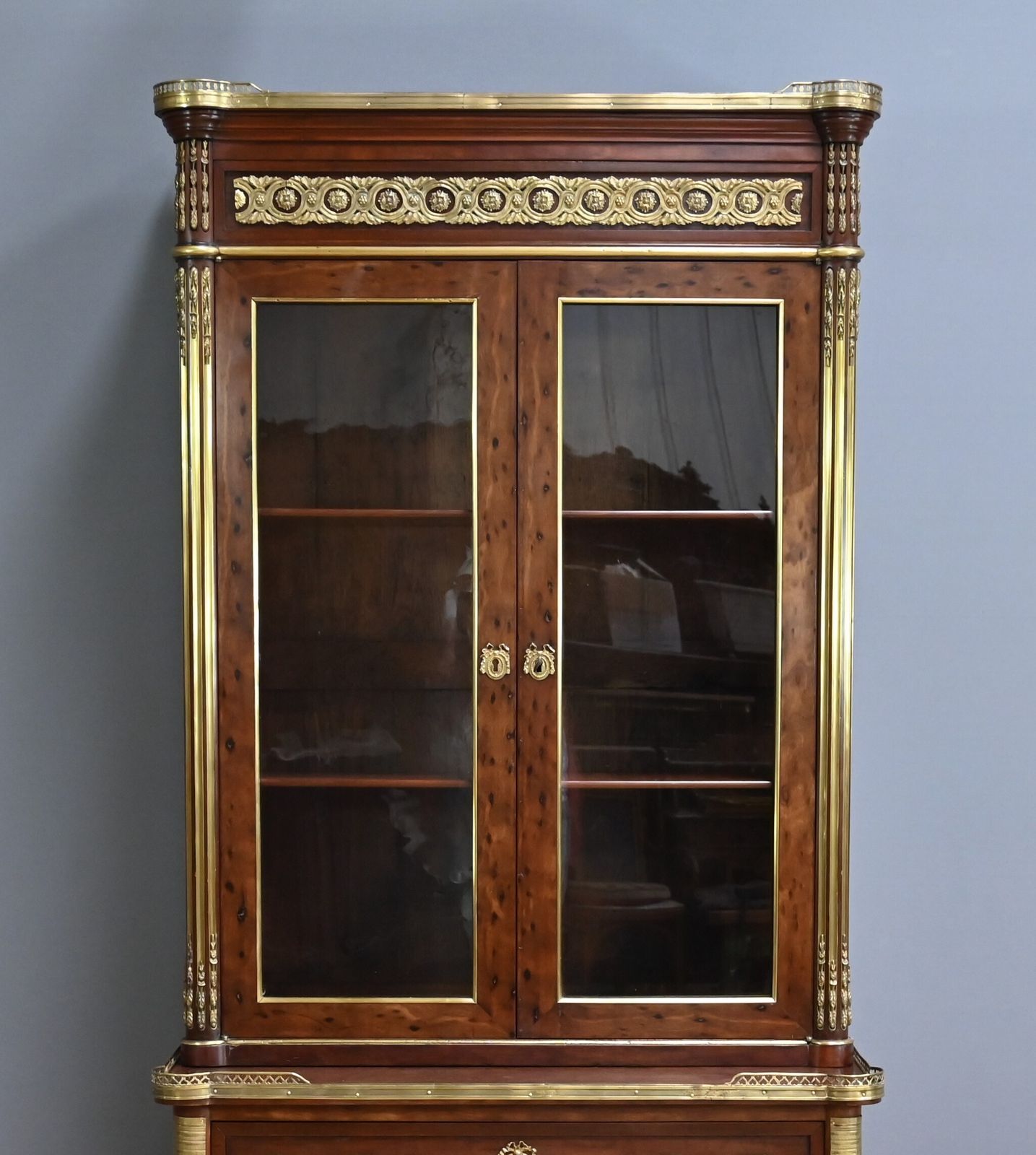 Mahogany Library Scriban, Louis XVI Style – Mid 19th Century photo vinterior
