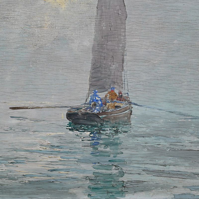 Painting “In The Mist” By G. Lhermitte – 1930 photo furniture