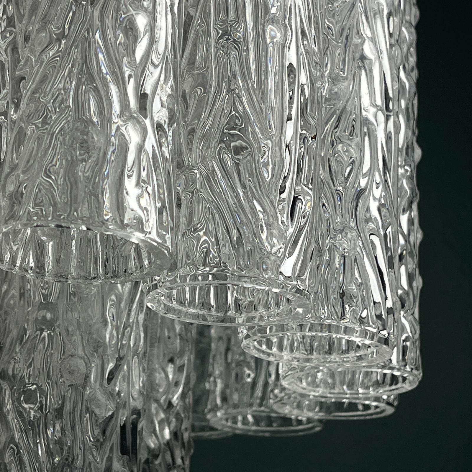 photo vinterior Classic Murano Chandelier Tronchi By Venini, Italy 1960s