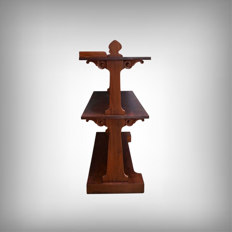 Victorian Mahogany Serving Trolley, England – Part 2 Of The 19th Century photo furniture