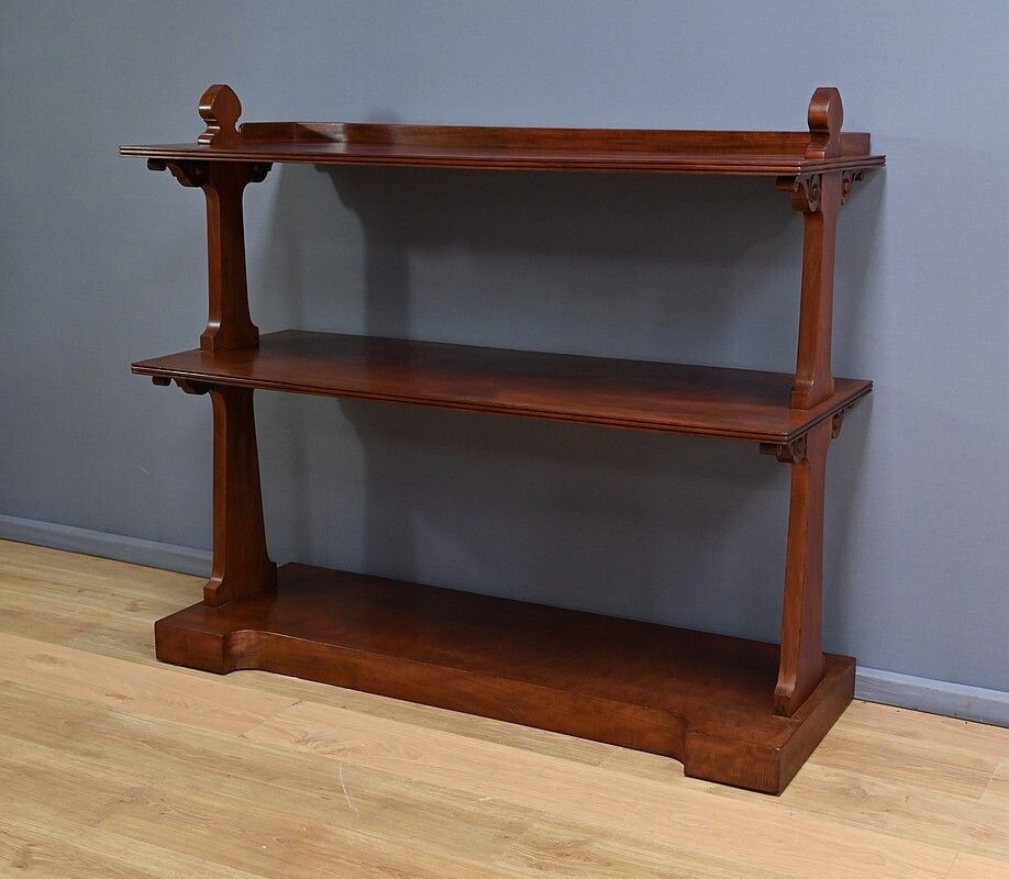 Victorian Mahogany Serving Trolley, England – Part 2 Of The 19th Century photo for sale