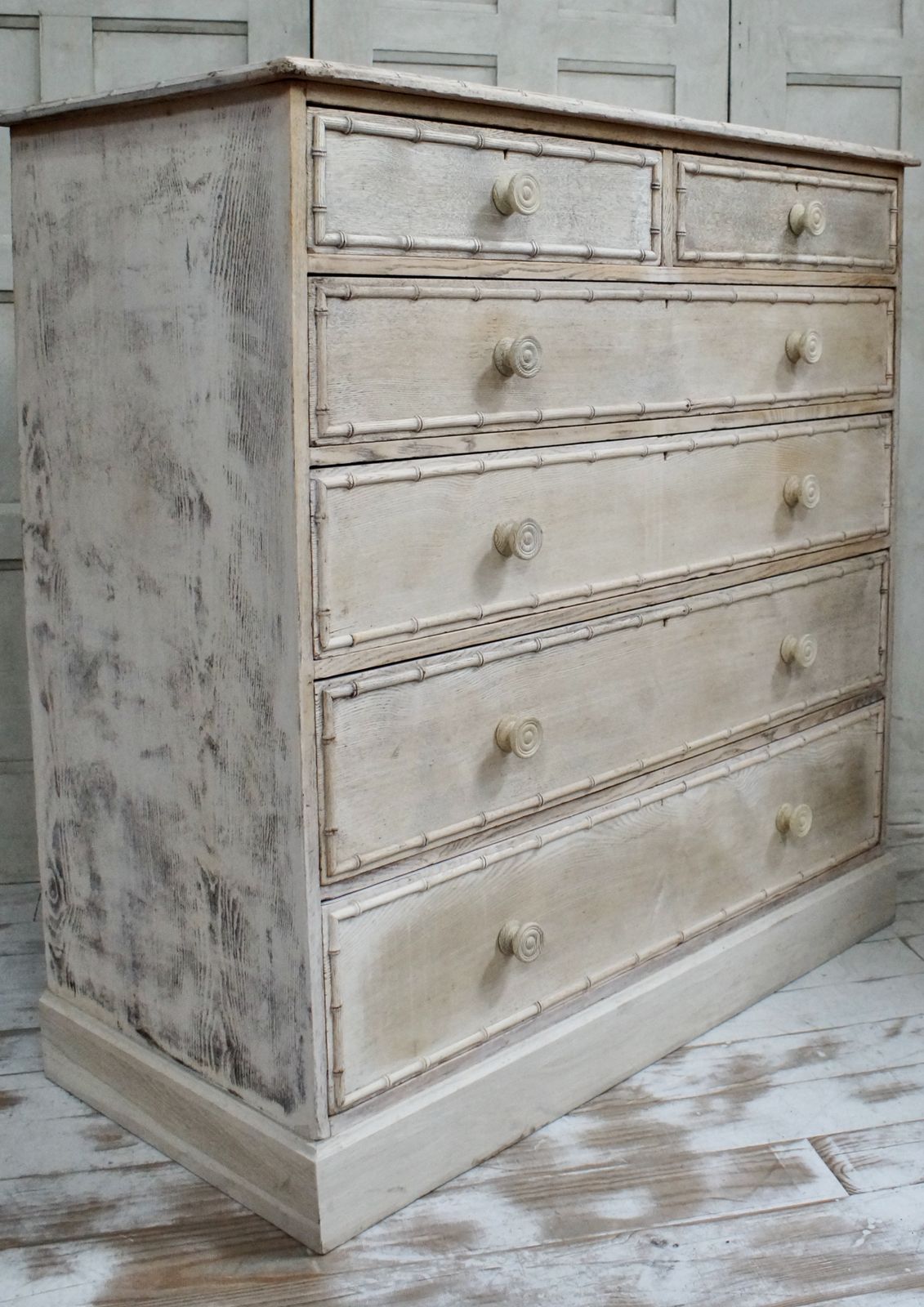 Furniture Rare Howard & Sons Bleached Ash Chest Of Drawers photo