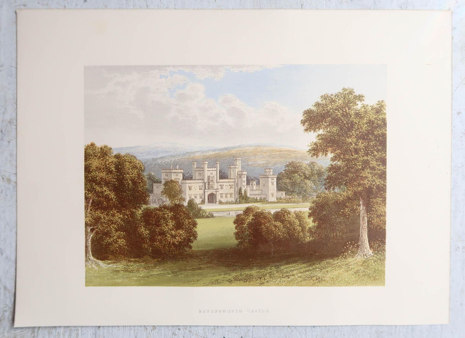 Set Of 10 Original Antique Prints Of British Castles, C.1880 photo for sale