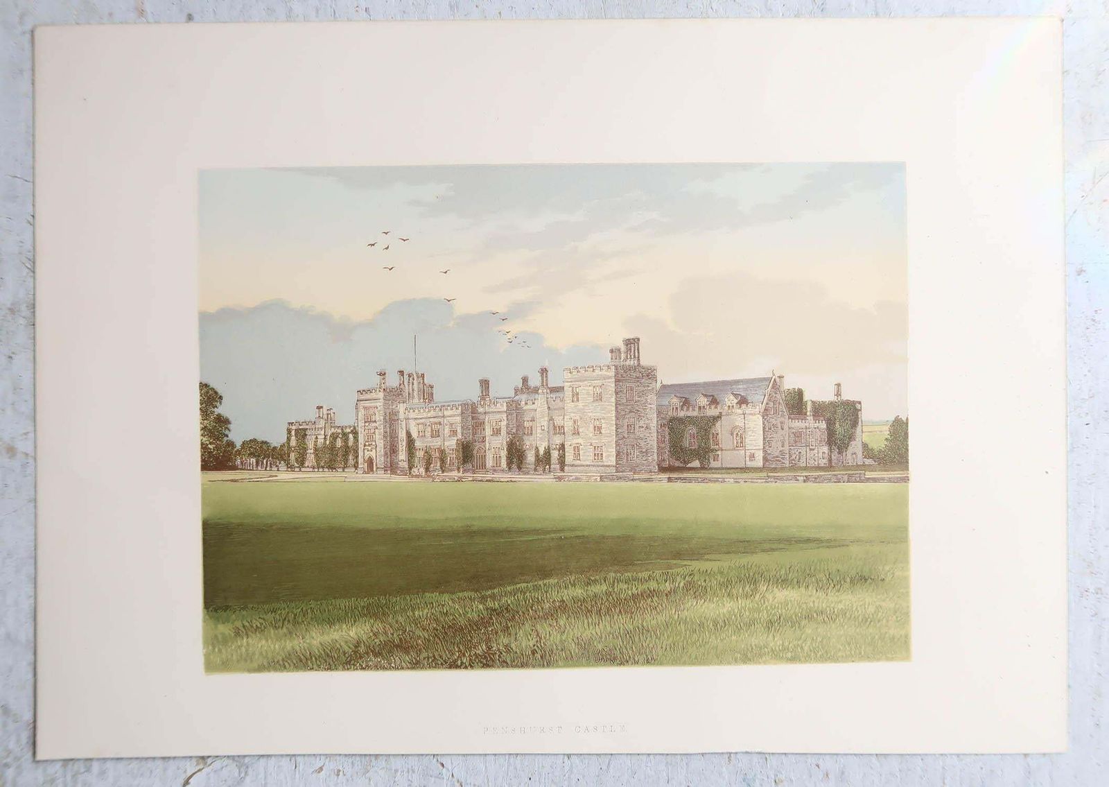 photo for sale Set Of 10 Original Antique Prints Of British Castles, C.1880