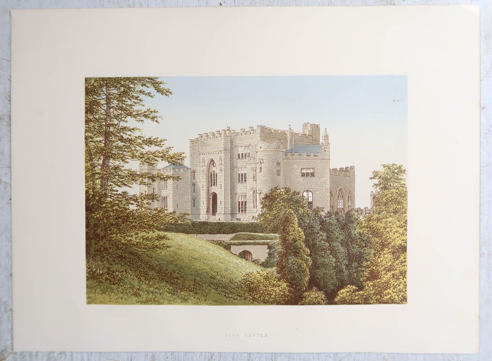 Art Set Of 10 Original Antique Prints Of British Castles, C.1880 photo