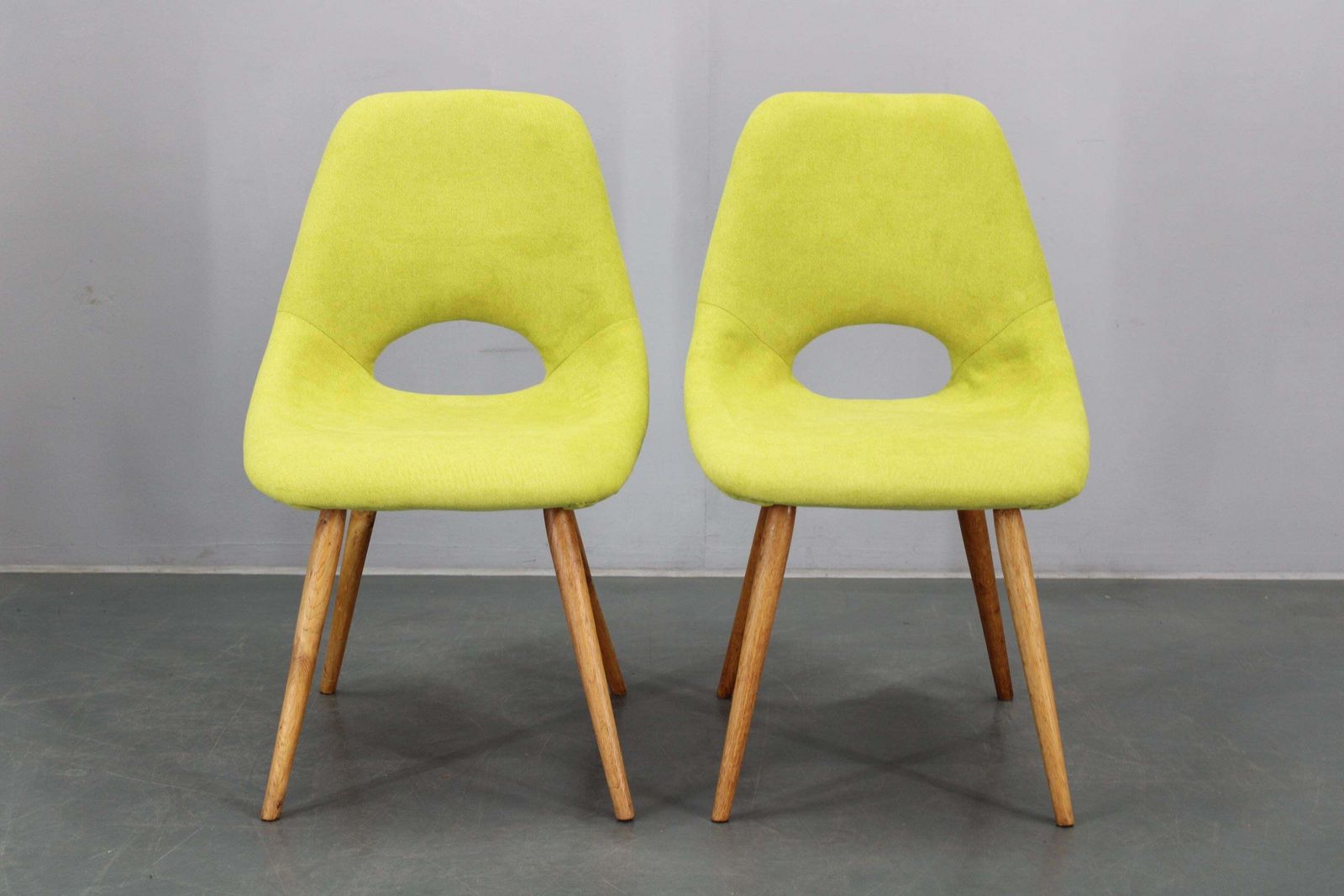 1960s Miroslav Navratil Fiberglass Shell Lounge Side Chairs, Czechoslovakia photo furniture
