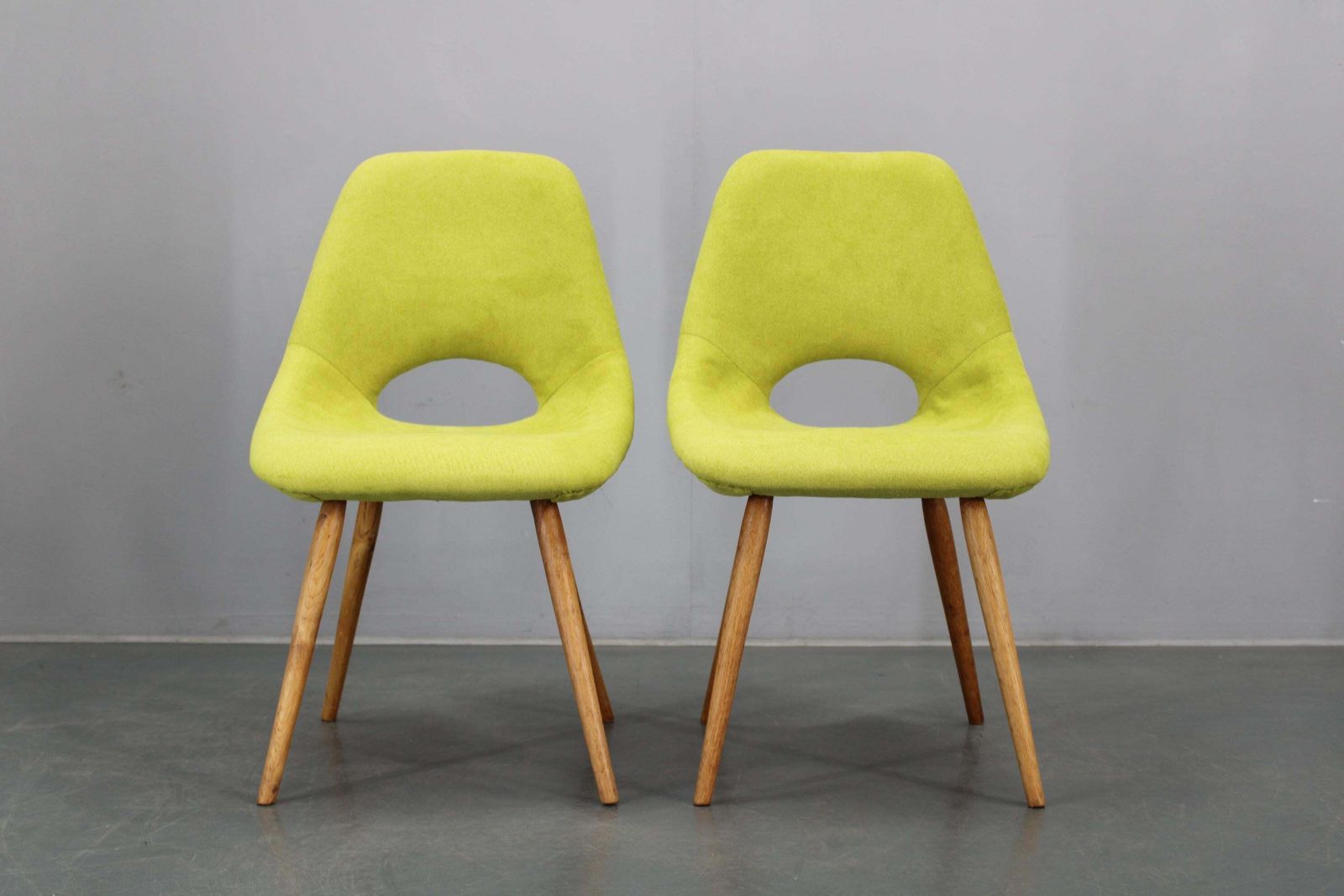 1960s Miroslav Navratil Fiberglass Shell Lounge Side Chairs, Czechoslovakia photo for sale