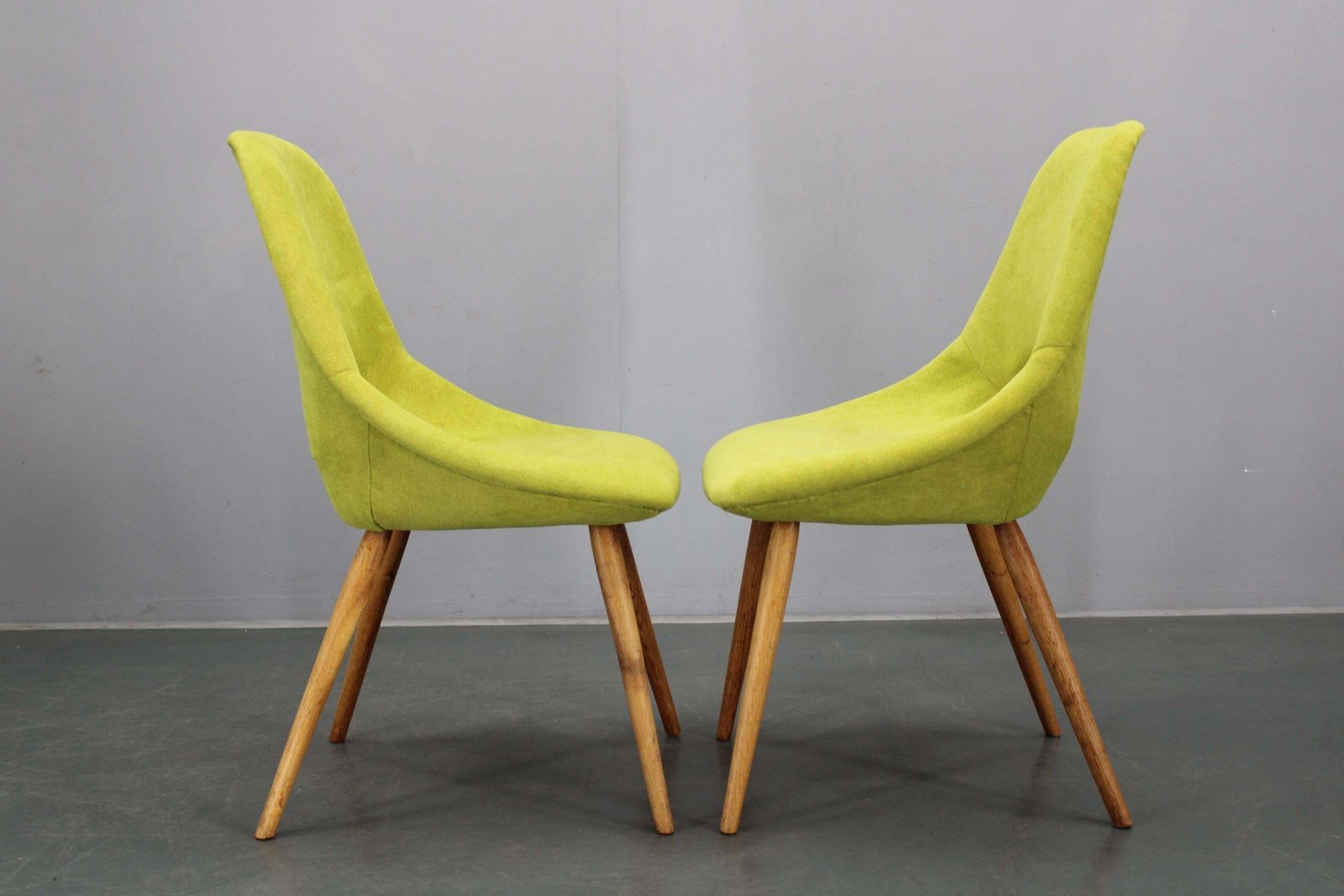 689.0 1960s Miroslav Navratil Fiberglass Shell Lounge Side Chairs, Czechoslovakia photo