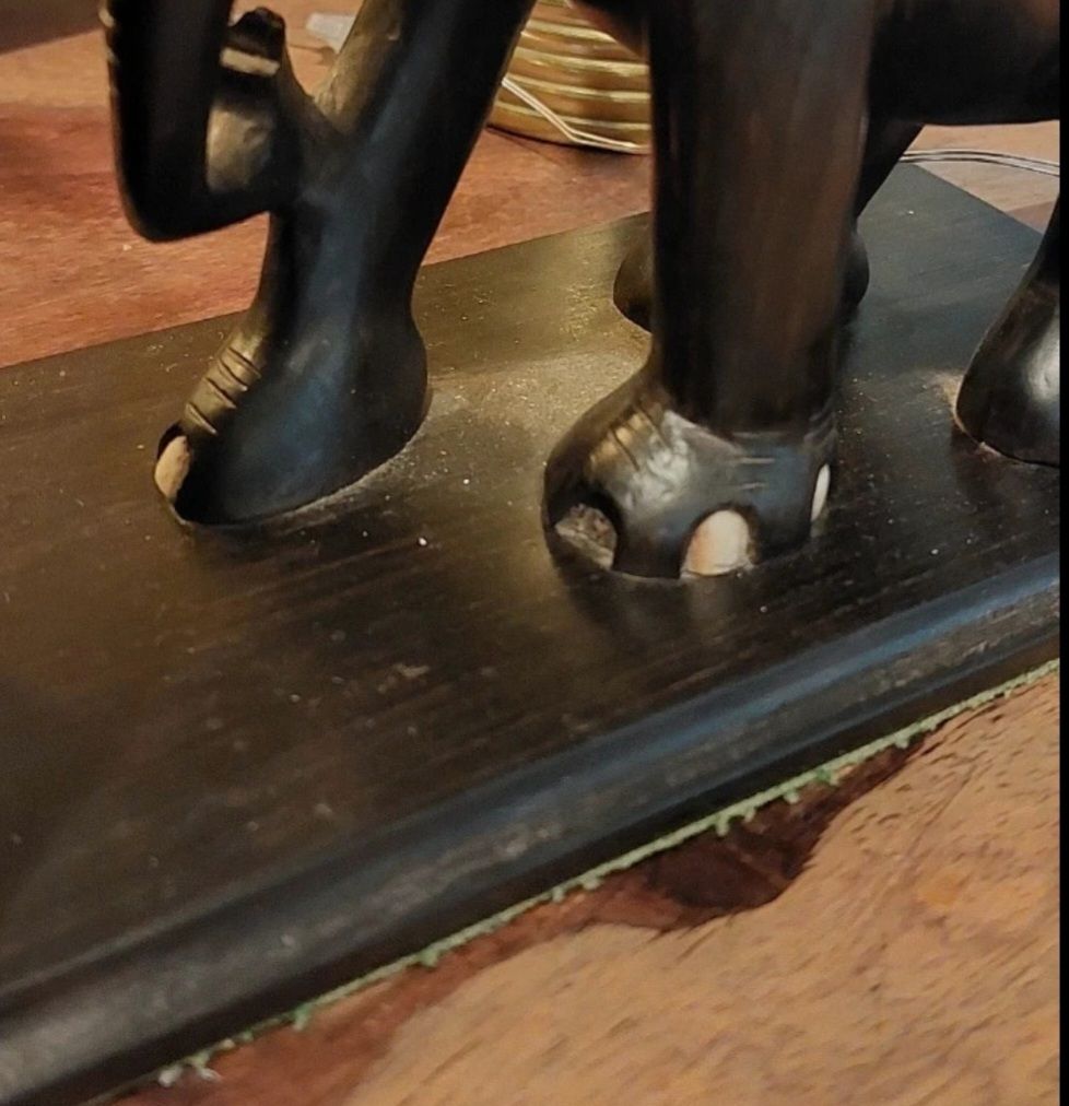 Pair Of Small Antique Elephant Bookends photo Art