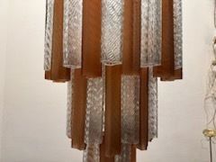 Murano Glass Tube  Chandelier 1970’s photo buy