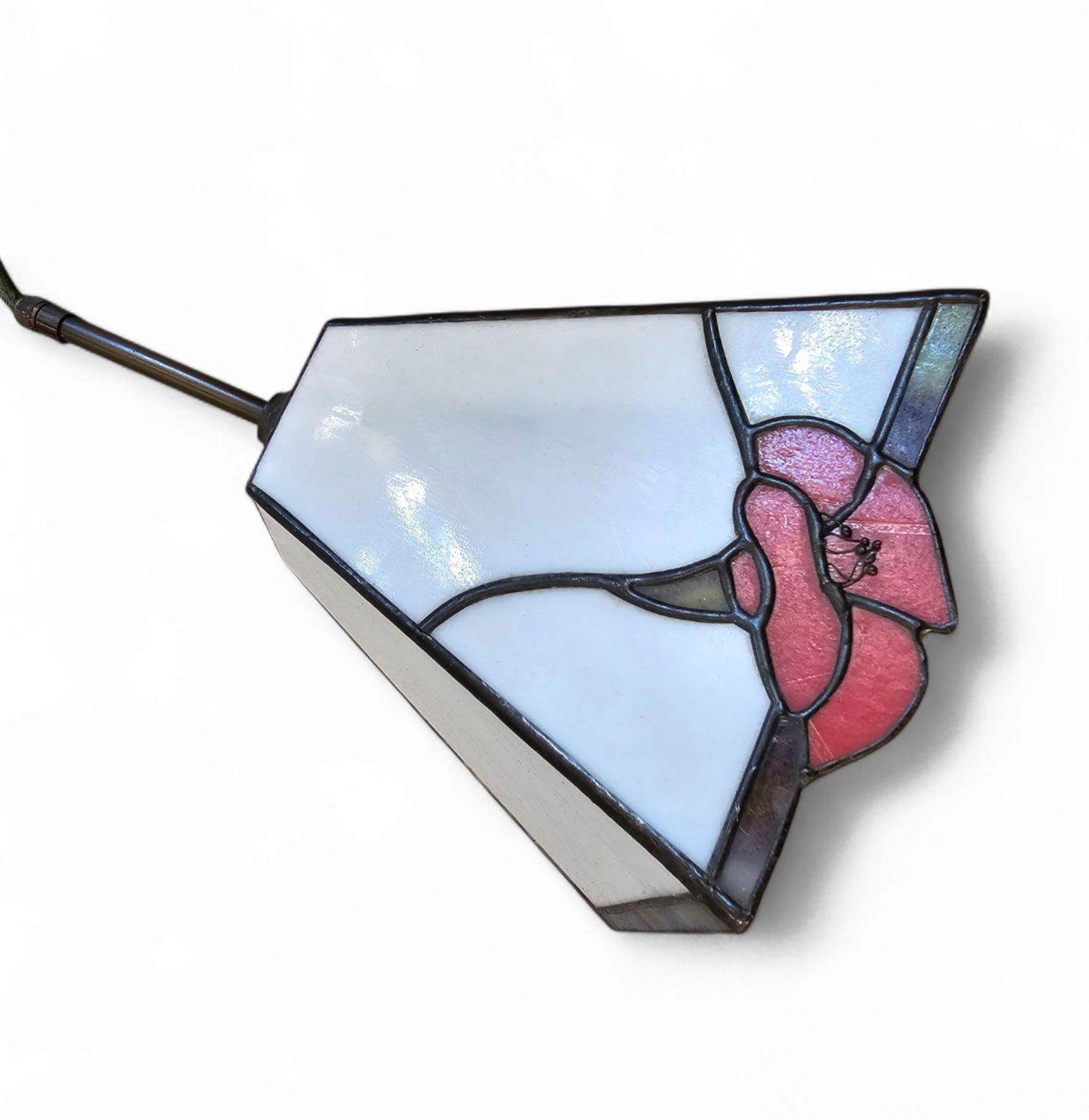 photo furniture 3 Light Chandelier With Glass Shades /Art Deco