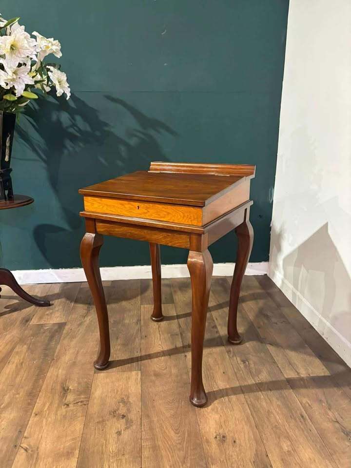 369.0 Edwardian Mahogany Clerks Writing Desk photo