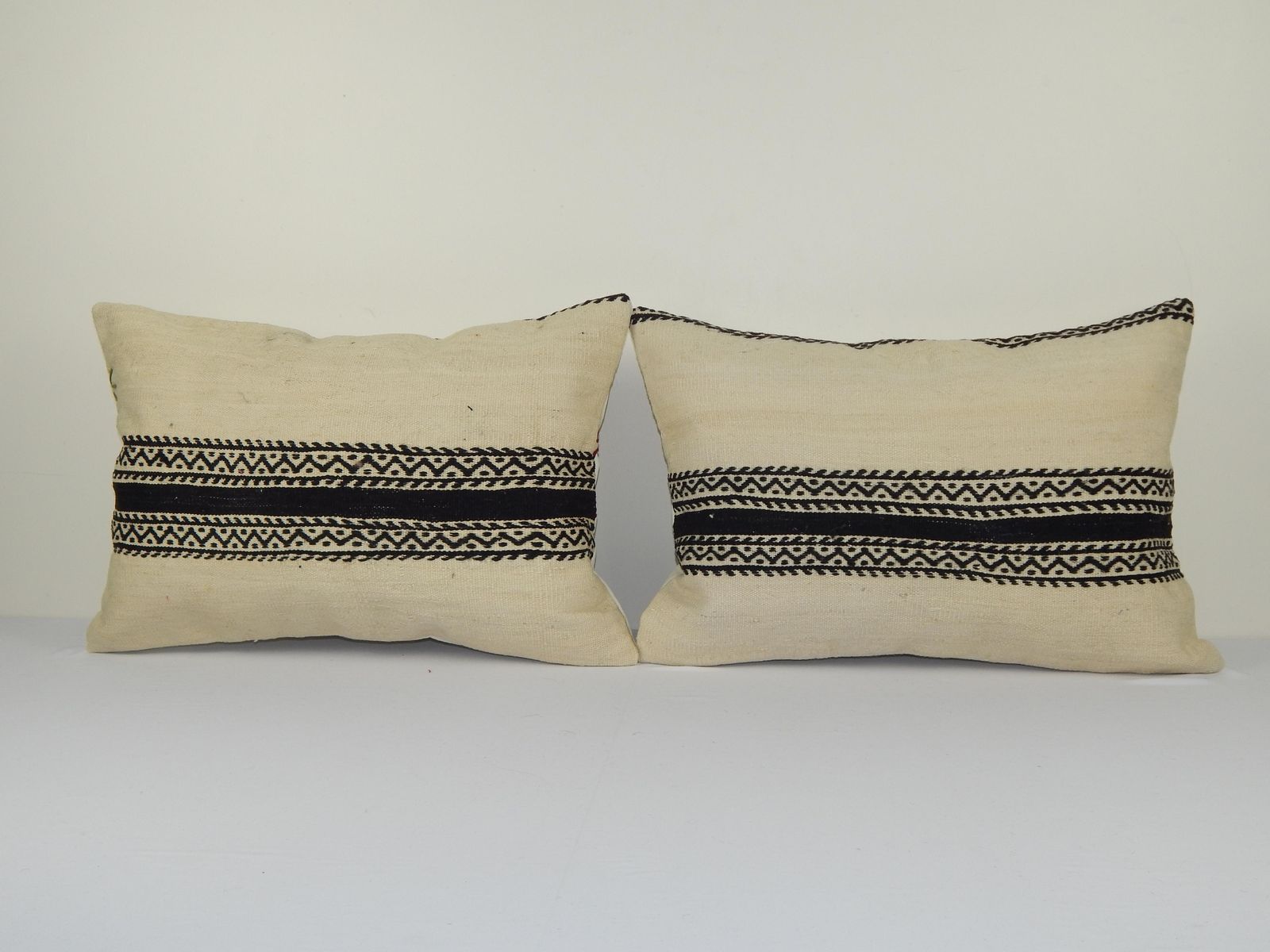 Striped Turkish Kilim Pillow Cover   A Pair photo vinterior