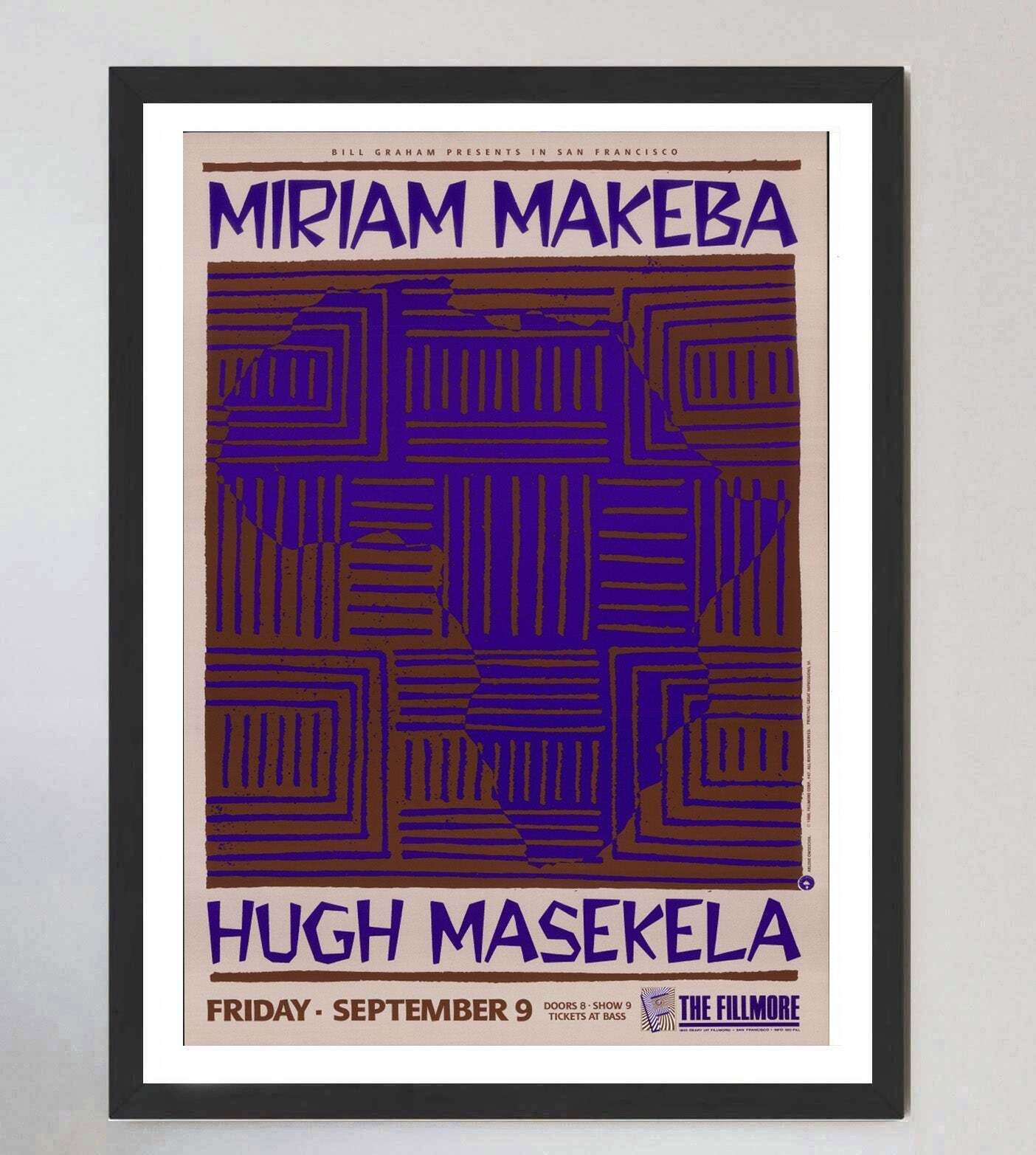 Miariam Makeba & Hugh Masekela   The Fillmore" Original Vintage Poster" photo furniture