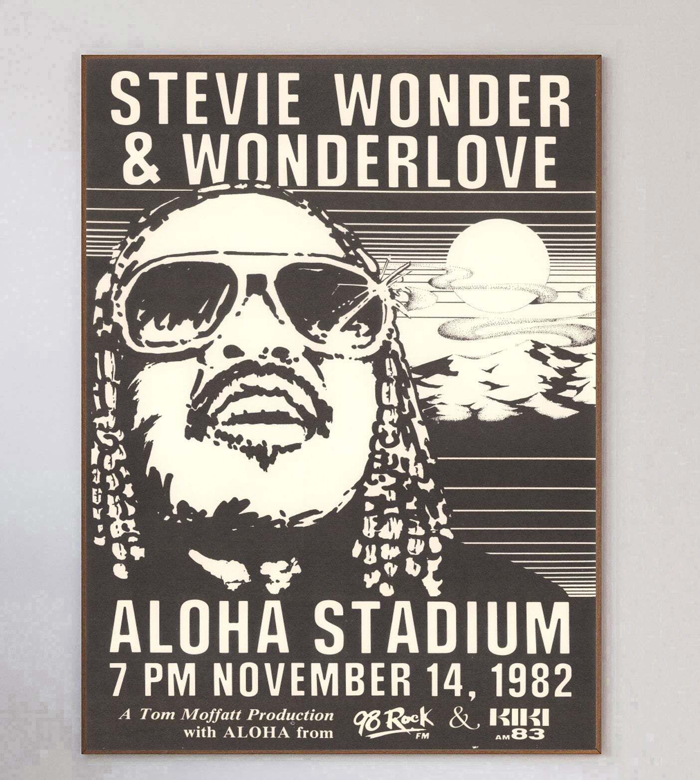 Stevie Wonder   Aloha Stadium" Original Vintage Poster" photo 465.0