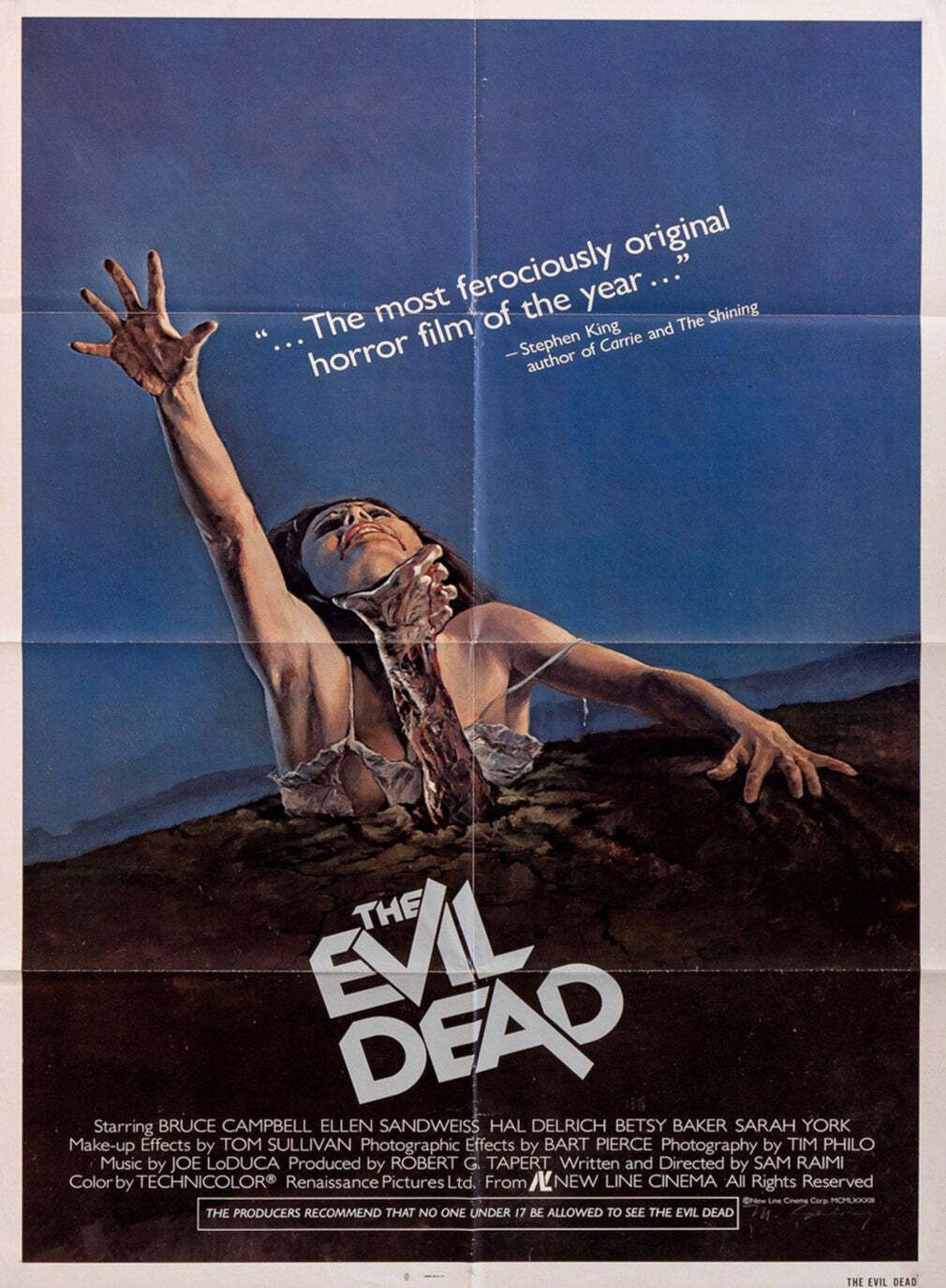 The Evil Dead" Original Vintage Poster"