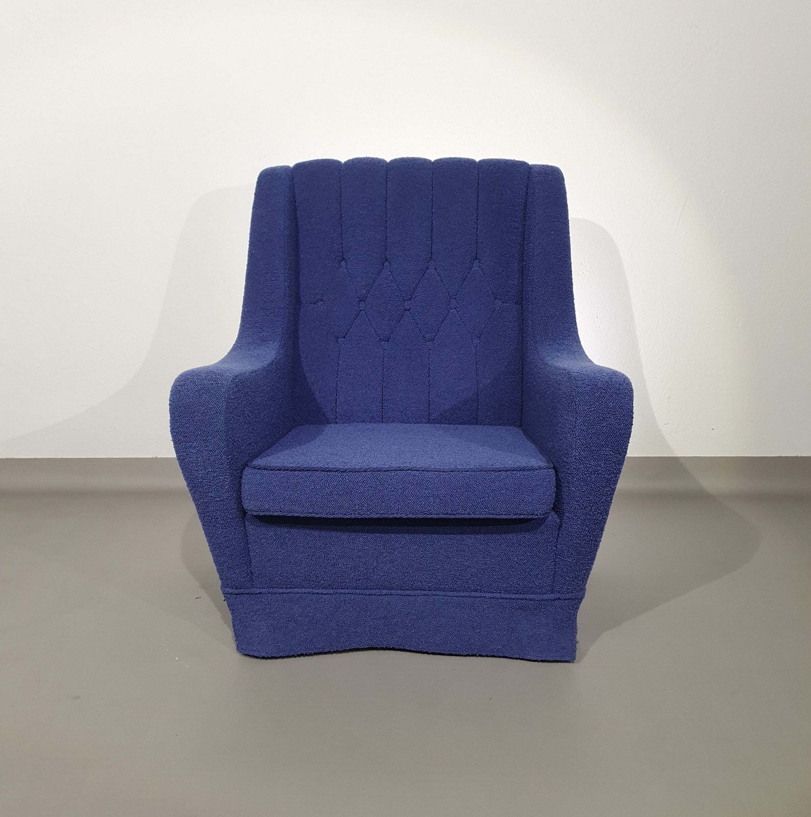 photo vinterior Graceful Arm Chair / Wool Bouclé / 70's
