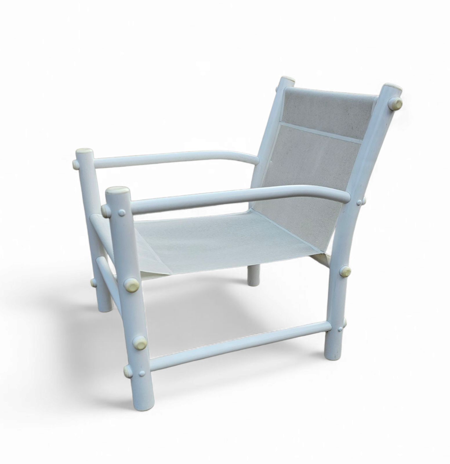 photo vinterior 2 X Plastic / Pvc Pipe / Mesh / Indoor / Outdoor Chairs / 1970s