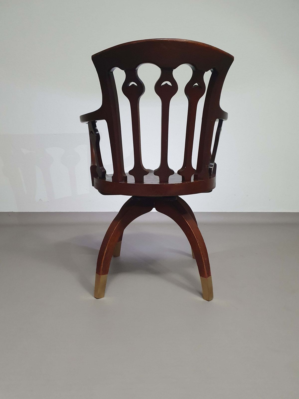 American Swivel Office Arm Chair 1930's photo vinterior