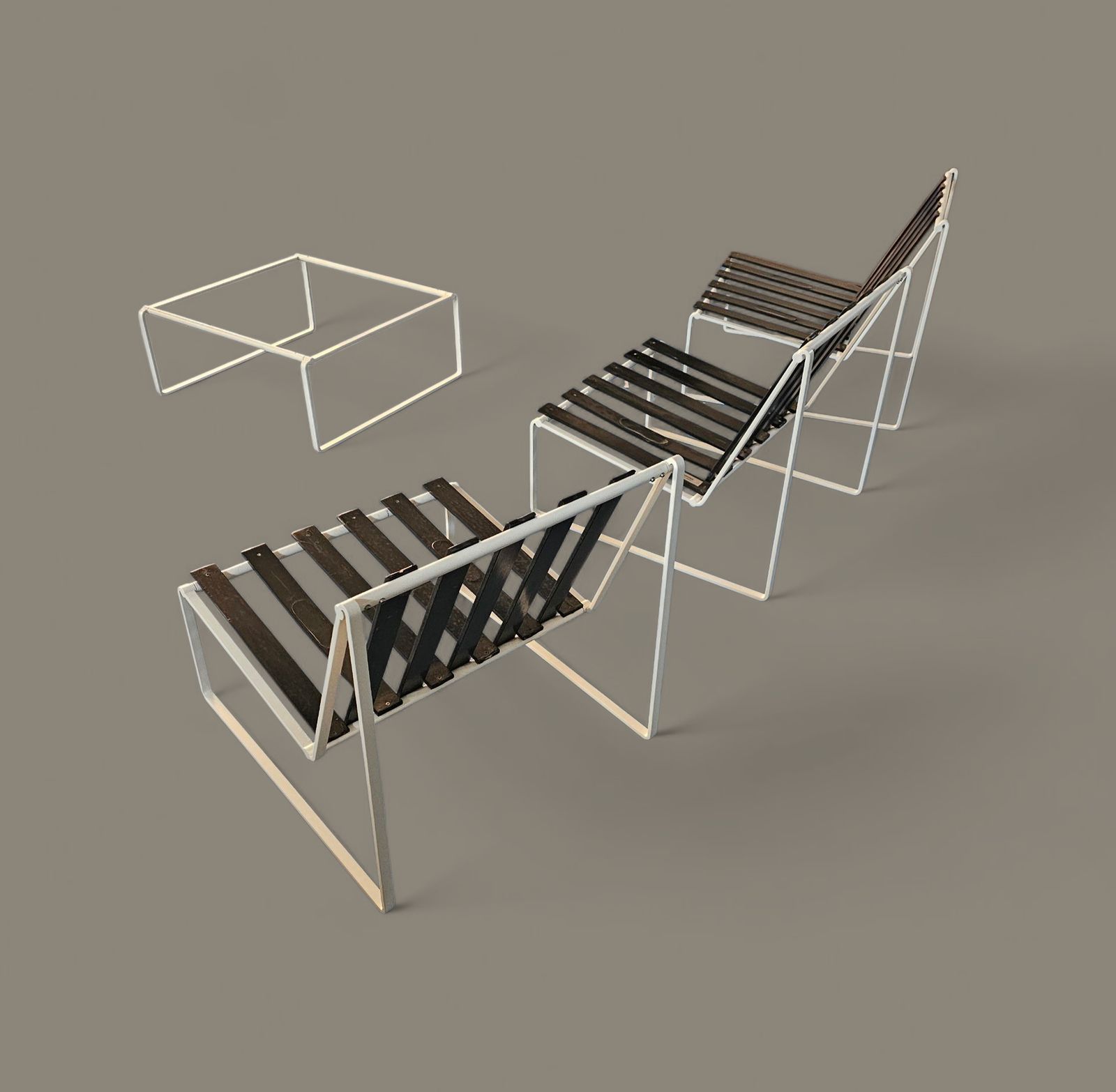 Kho Liang Ie 024 Set Lounge Chairs / Coffee Table / Artifort 1962