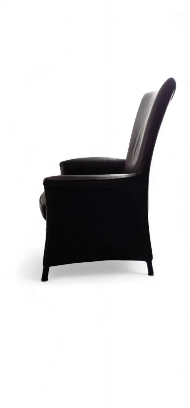 2 X Armchair By Wittmann /Design Paolo Piva / Model Alta Highback / Black Leather photo Furniture