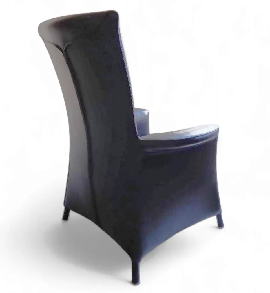 2 X Armchair By Wittmann /Design Paolo Piva / Model Alta Highback / Black Leather photo buy