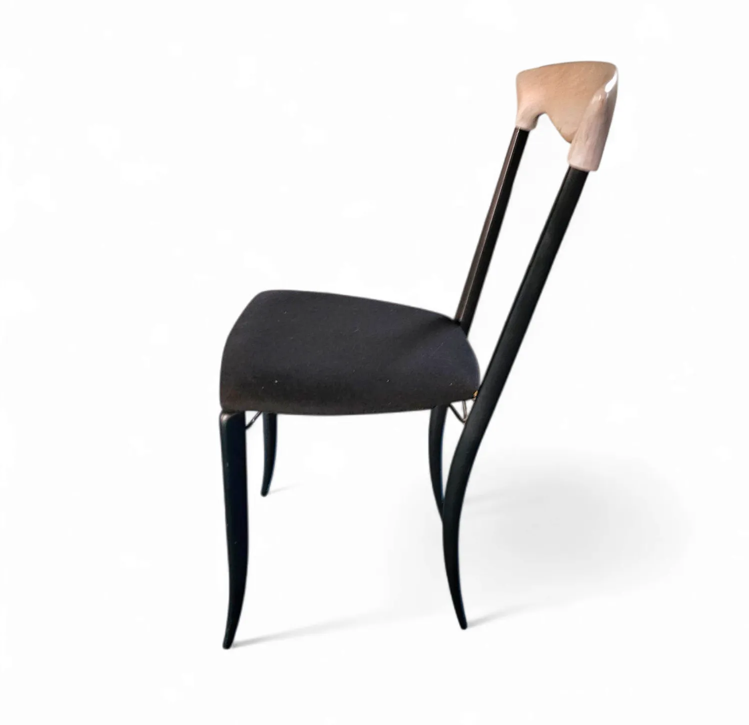 2 X Charme Dining Chair By Fasem Is A Slender, Yet Strong Masterpiece 1980s photo furniture