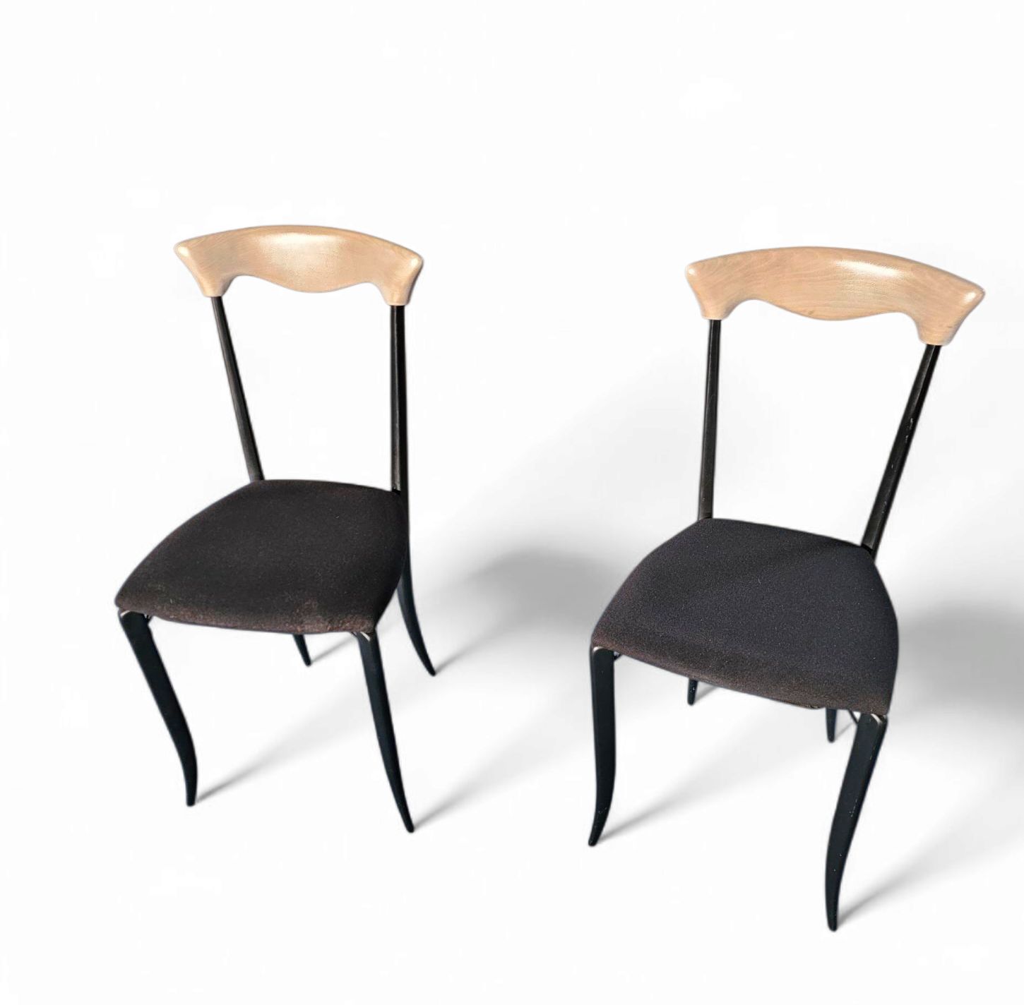 photo vintage 2 X Charme Dining Chair By Fasem Is A Slender, Yet Strong Masterpiece 1980s