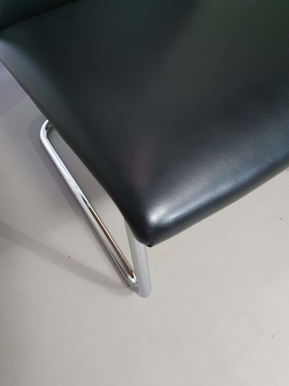 photo furniture Vintage Dutch Design Arm Chair De Wit Model 4014 With Vinyl Upholstery.