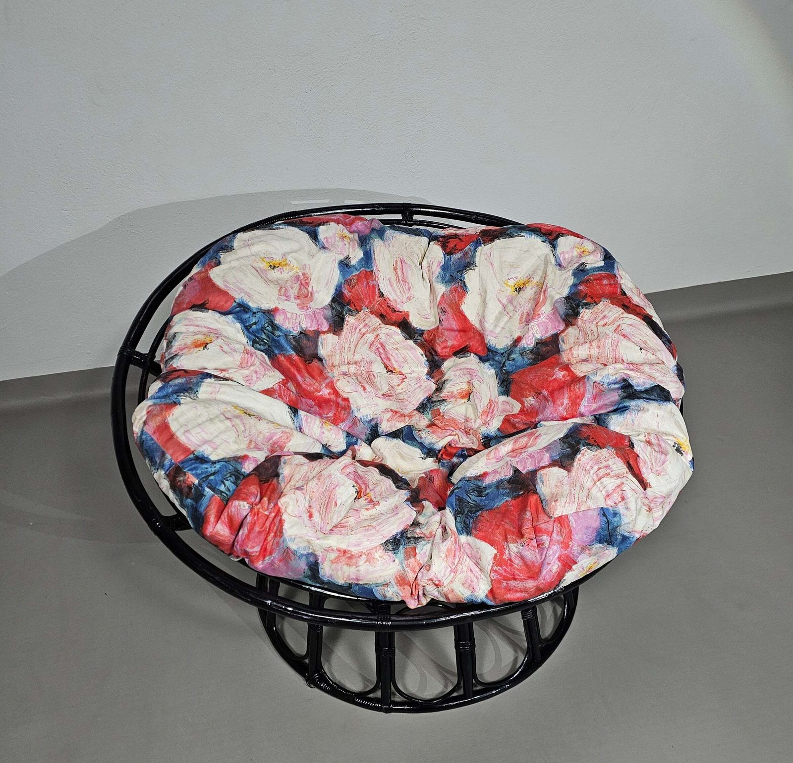 Papasan Rattan Lounge Chair 1970s Width 120 Height 70 Cm photo 740.0