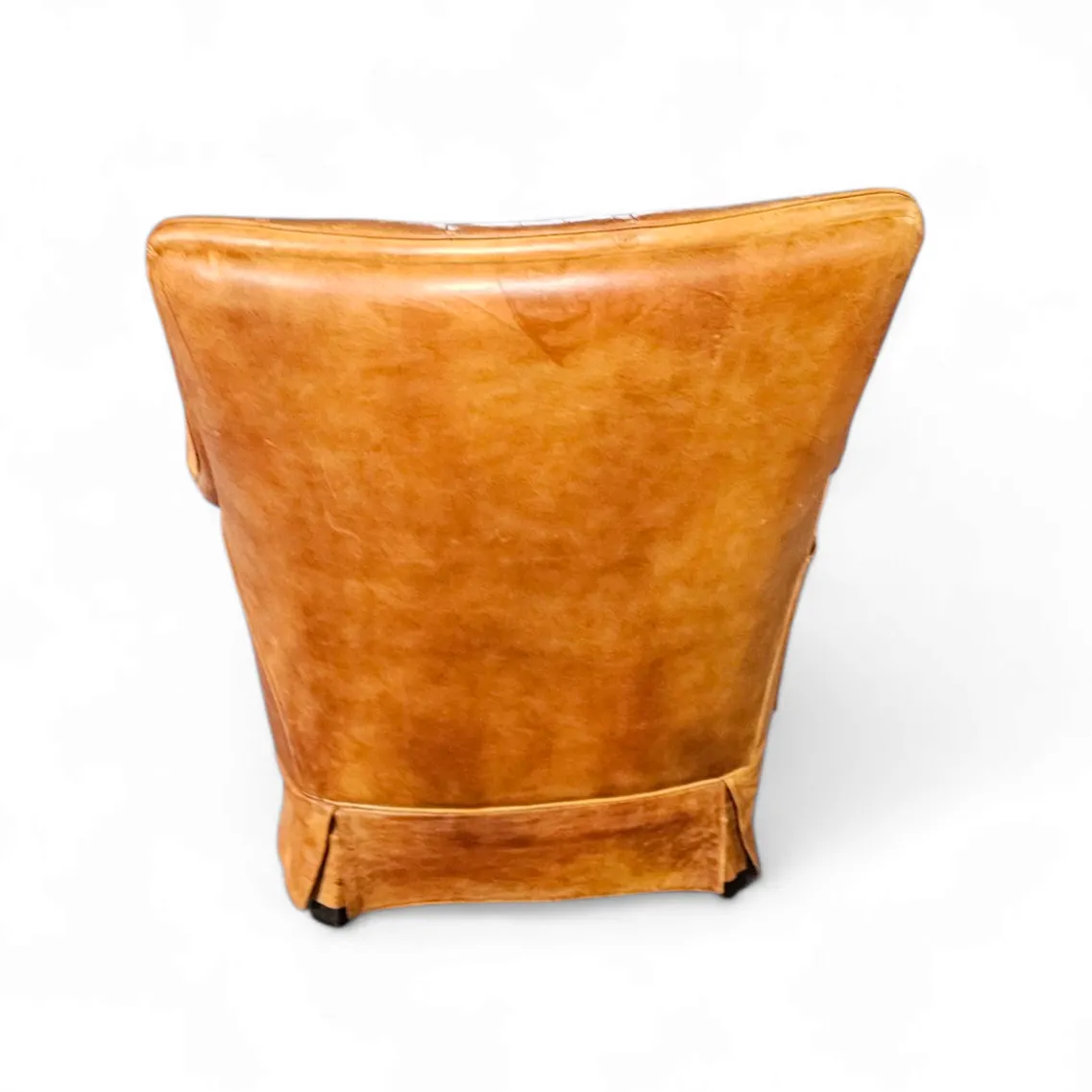 Sheep Leather Club Chair 1970s With Magazine Holder photo 950.0