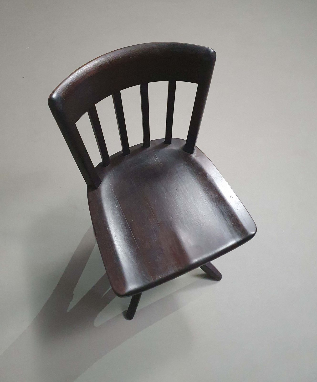photo for sale American Office Chair. Adjustable Height 45 / 56 Cm. Marked Rüegg Naegeli (Swiss)