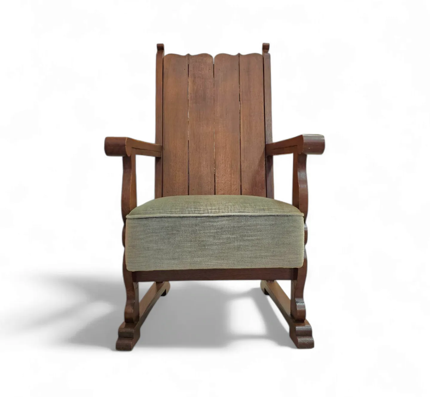 Oak Arm Chair 1930s, Vintage photo 1161.0