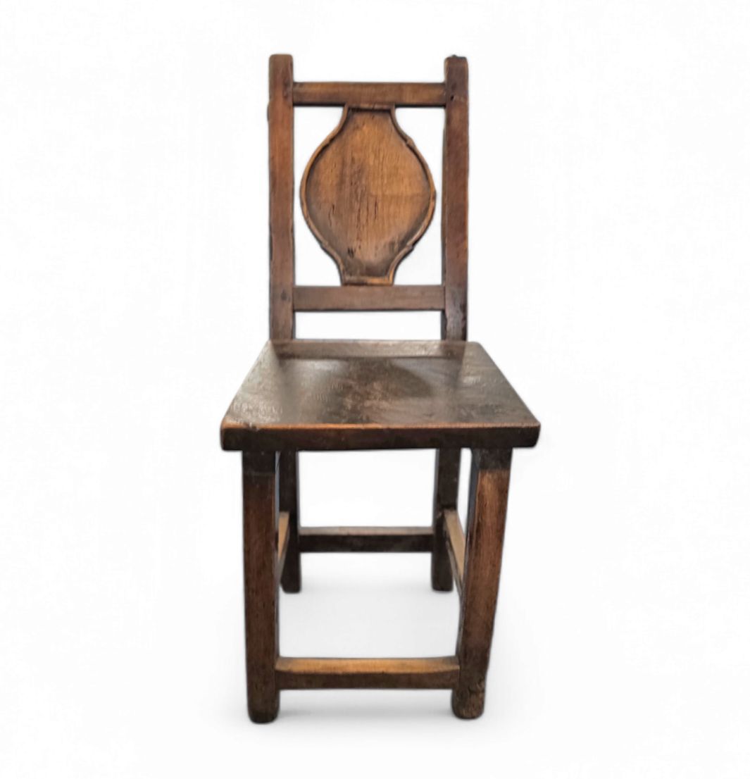 18th Century Chair Early 18th Century Farmhouse Chair With Wood Peg Construction photo for sale