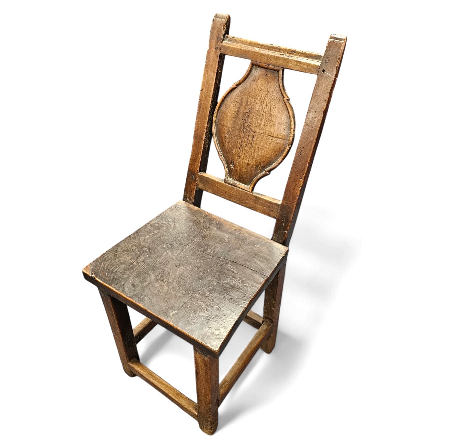 18th Century Chair Early 18th Century Farmhouse Chair With Wood Peg Construction photo vinterior