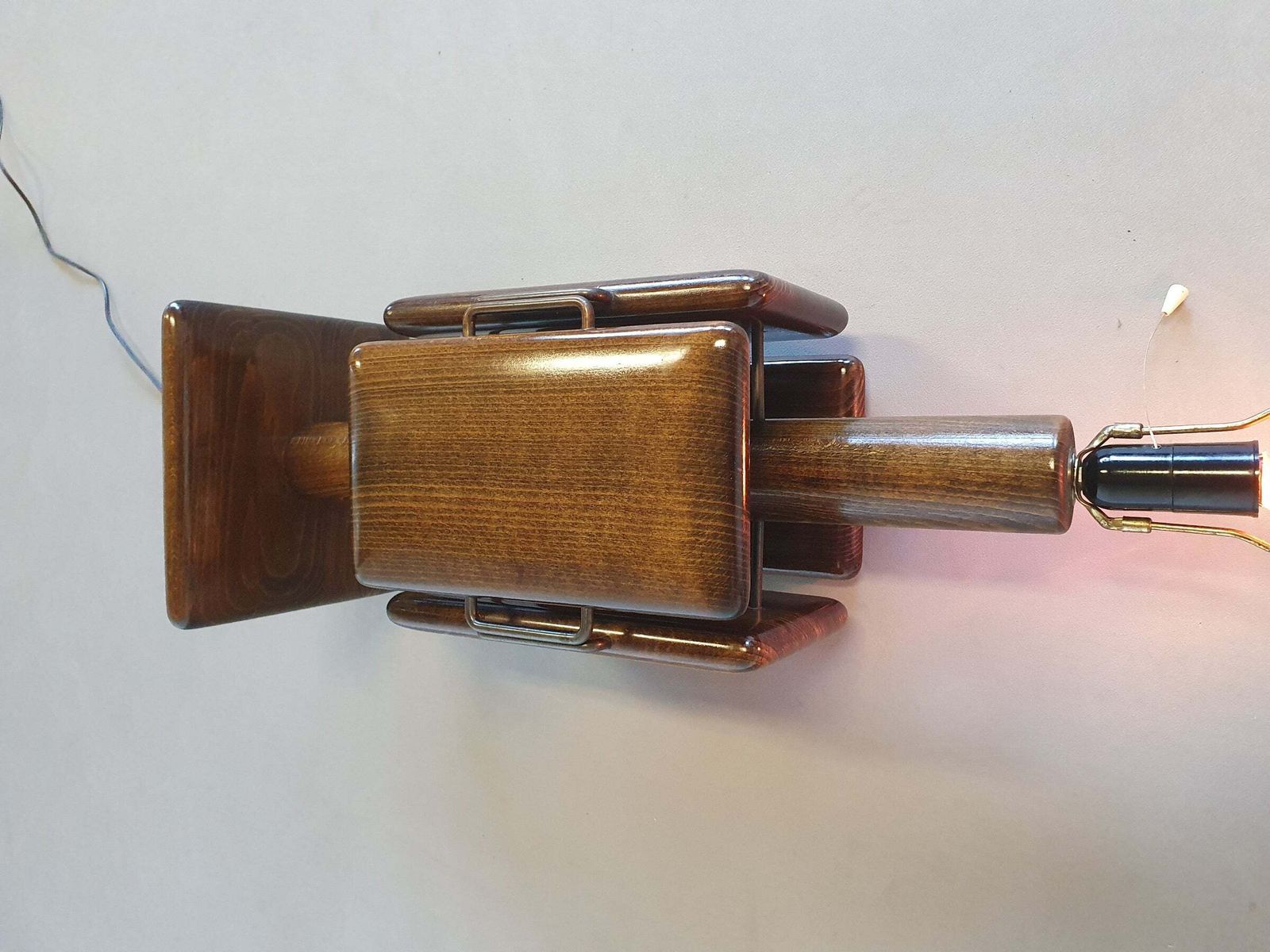 Large Brutalist Floorlamp 26 X 26 X 96 Cm Total Height. Mid Century Modern photo Lighting