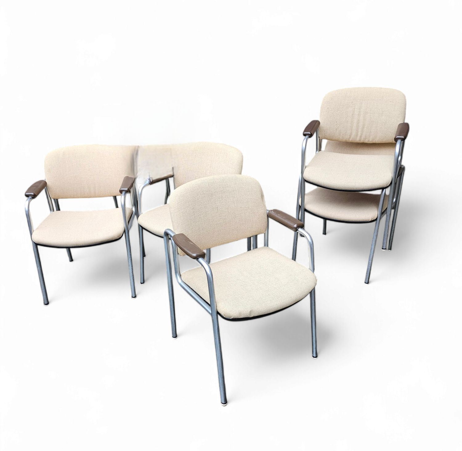 6 X Rare Arm Chair / Röder Und Söhne / 1970's / Probably By Miller Borgsen photo for sale