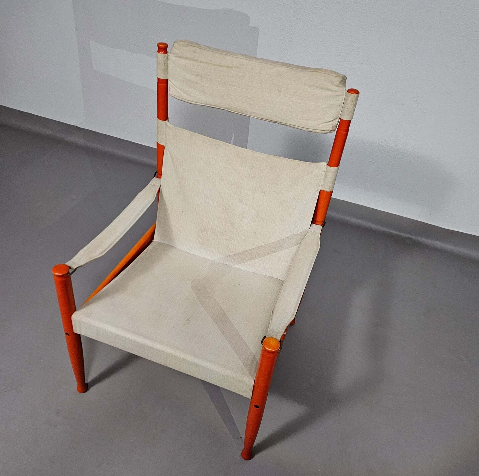 Safari Lounge Chair, Model 30, Designed By Erik Worts And Manufactured By Niels Eilersen, Denmark 1960. photo vintage
