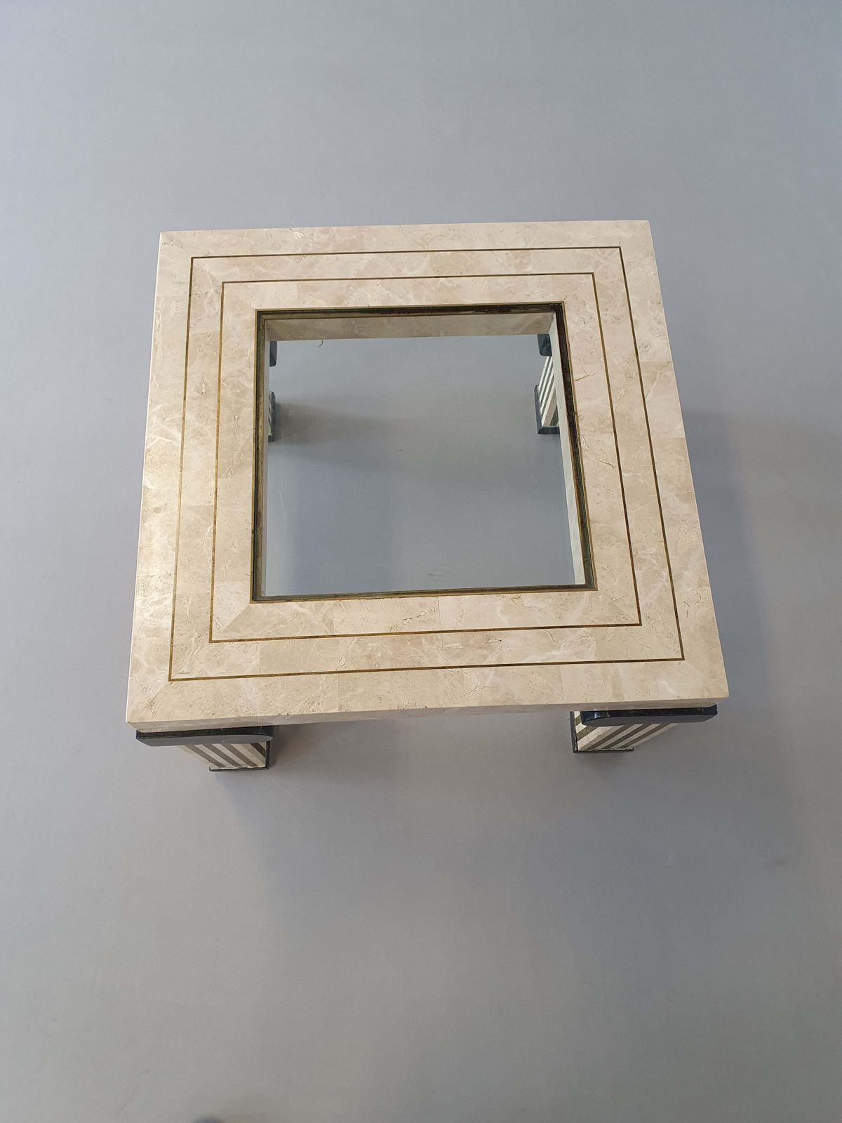 Maitland Smith Tesselated Coffee Table, U.S.A, 1980's 73 X 73 X 47 Cm photo Furniture